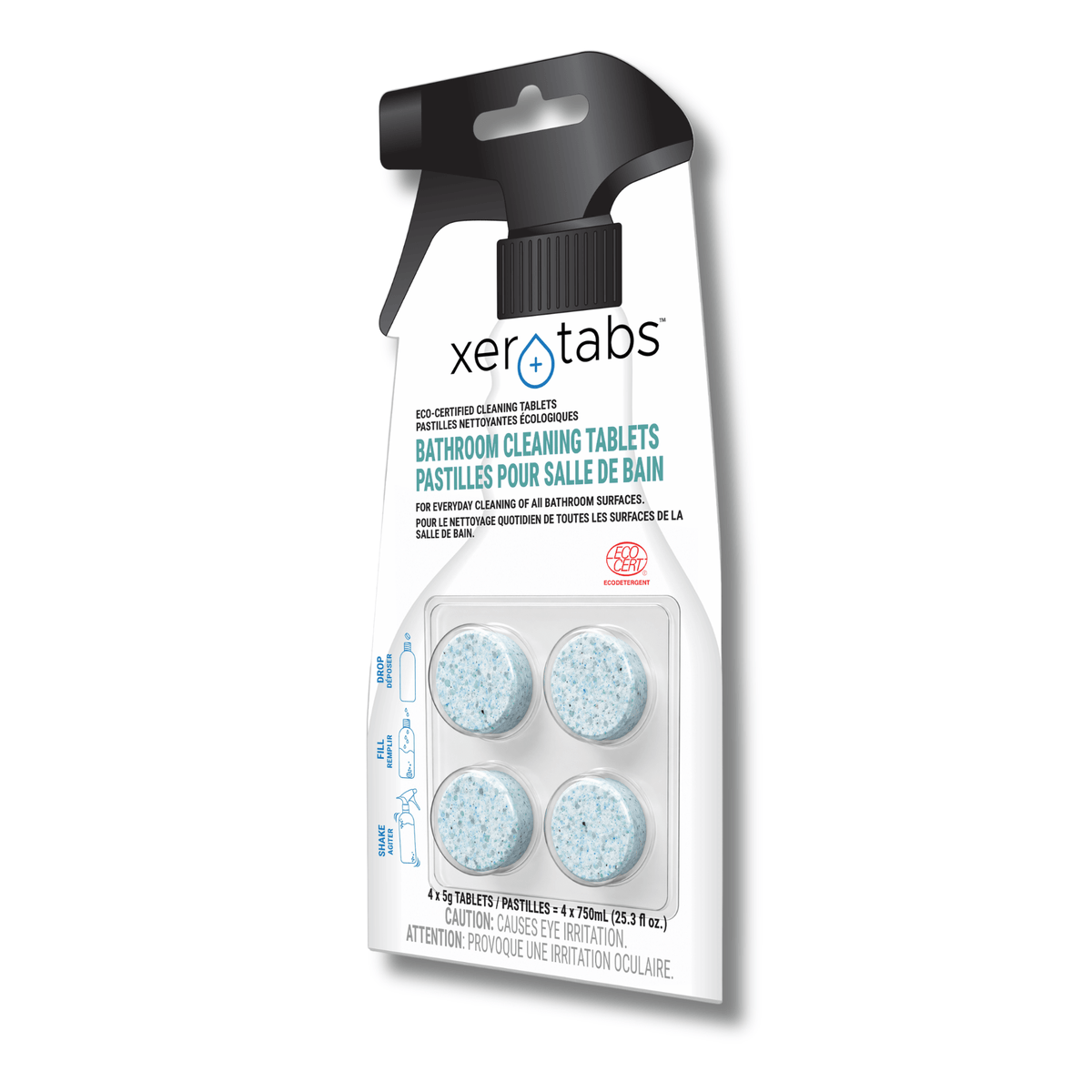 Xerotabs Bathroom Cleaning Tablets, 4 Tablets Make 4 Full Bottles - Xerotabs