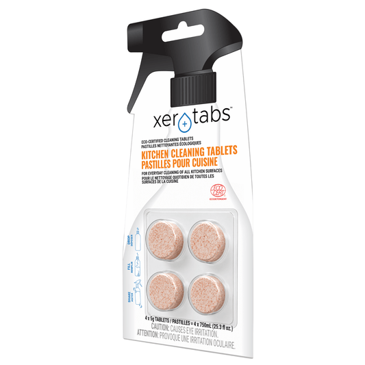 Xerotabs Kitchen Cleaning Tablets, 4 Tablets Make 4 Full Bottles - Xerotabs