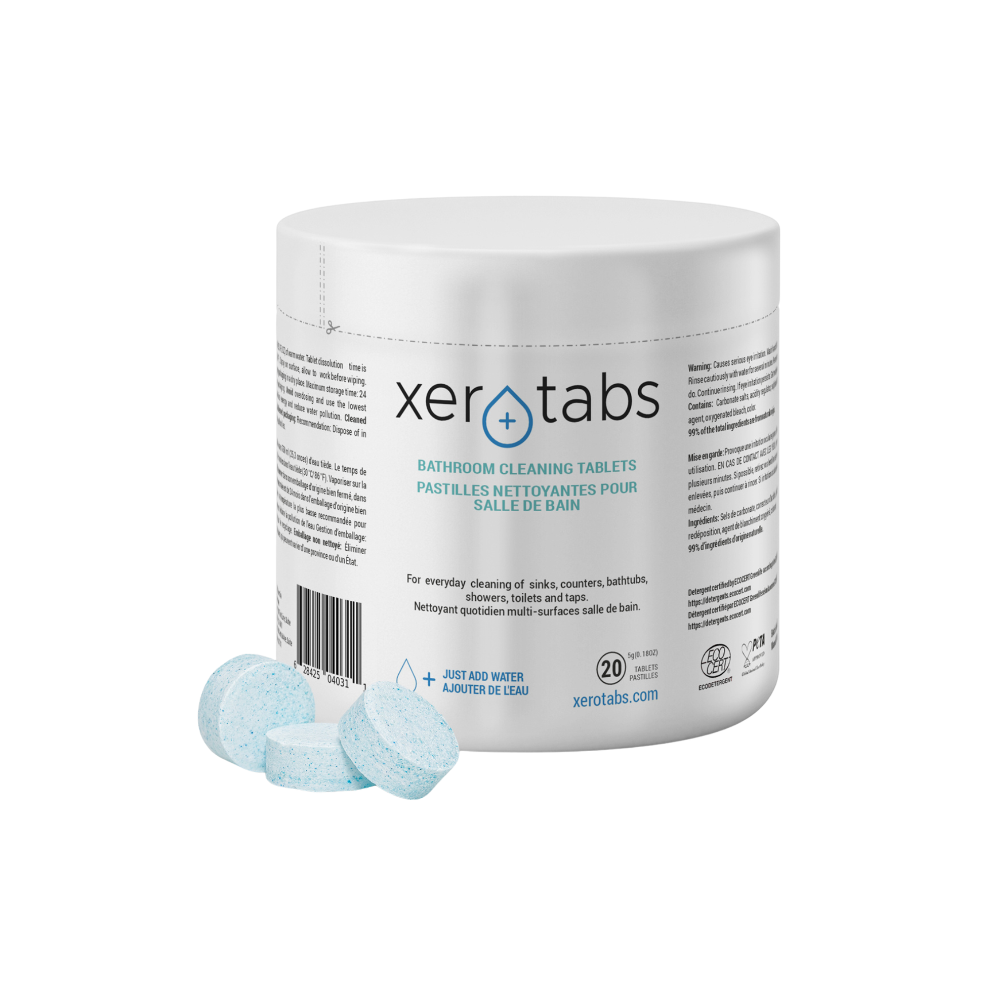 All-Purpose Bathroom Cleaning Tablets - 5g - 20 Tablets.