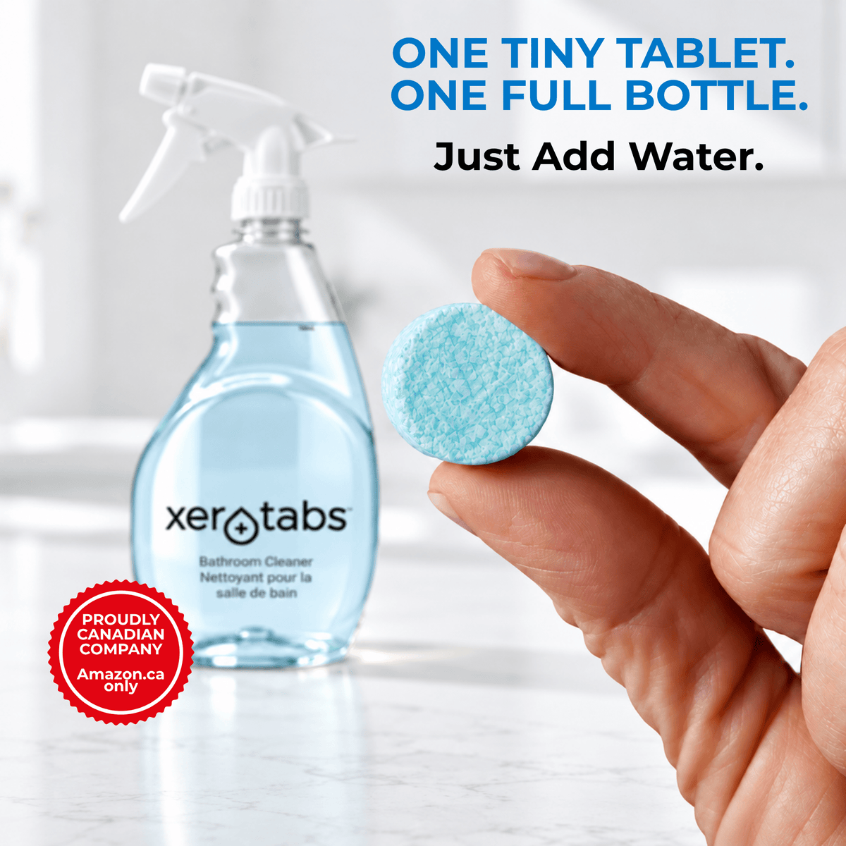 Xerotabs Bathroom Cleaning Tablets, 4 Tablets Make 4 Full Bottles - Xerotabs