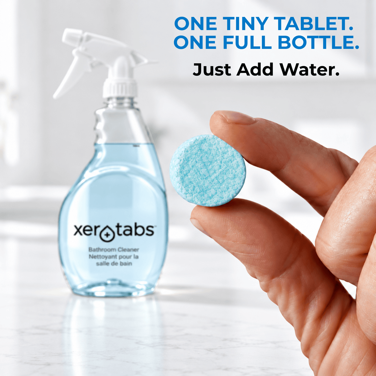 Xerotabs Bathroom Cleaning Tablets, 4 Tablets Make 4 Full Bottles - Xerotabs