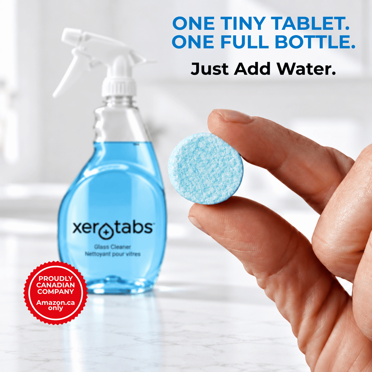 Xerotabs Glass Cleaning Tablets, 4 Tablets Make 4 Full Bottles - Xerotabs