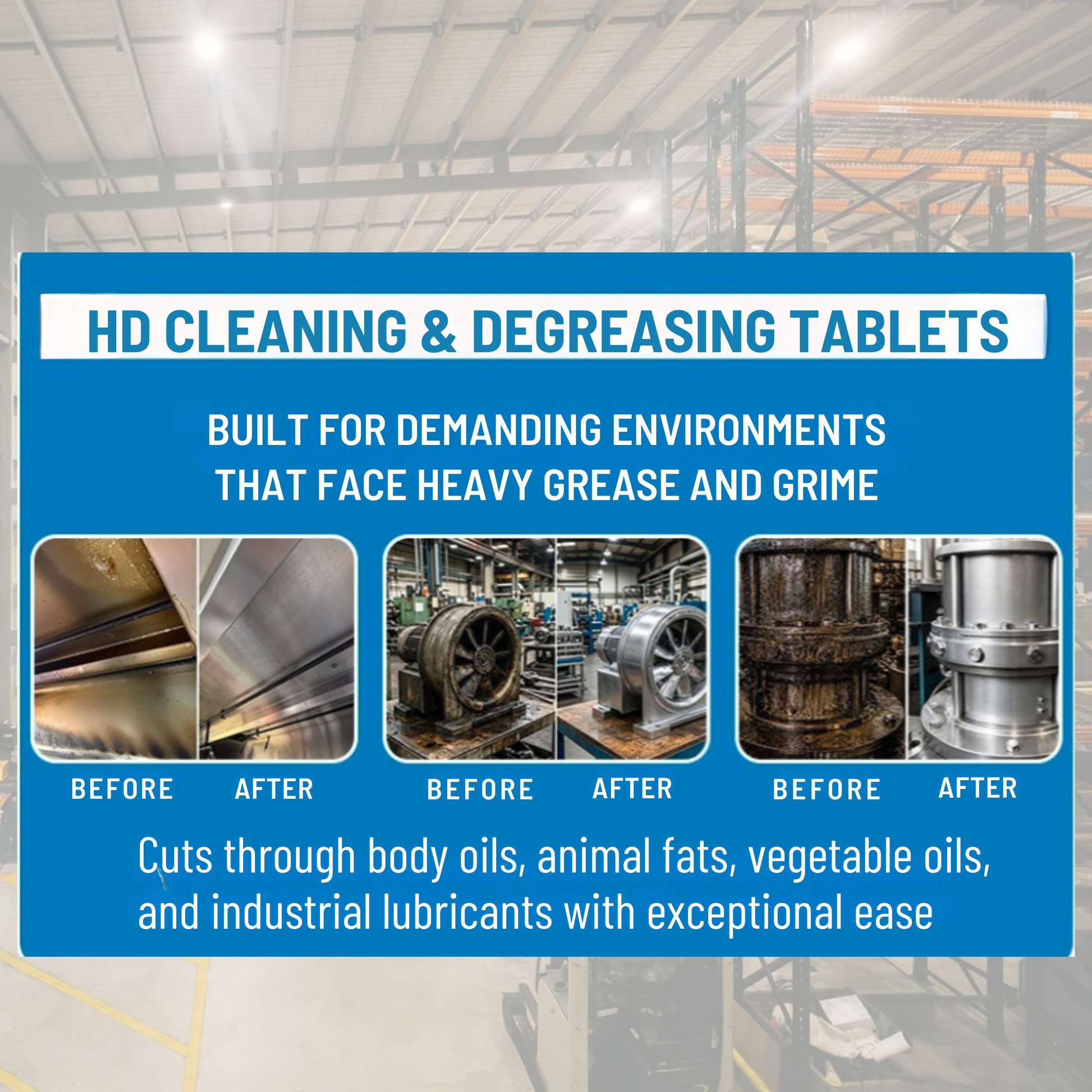 Heavy Duty Cleaning & Degreasing Tablets - 5g - 20 Tablets.