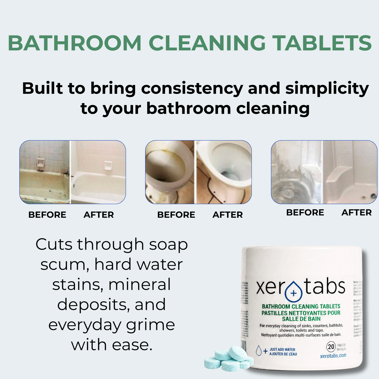 Bathroom Cleaning Tablets - 5g - 20 Tablets