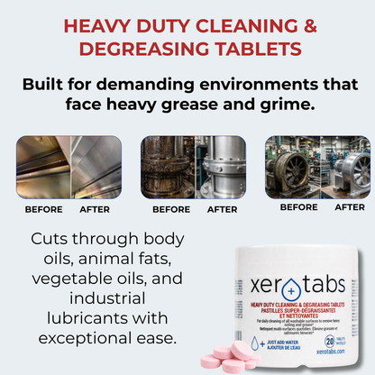 Heavy Duty Cleaning & Degreasing Tablets - 5g - 20 Tablets