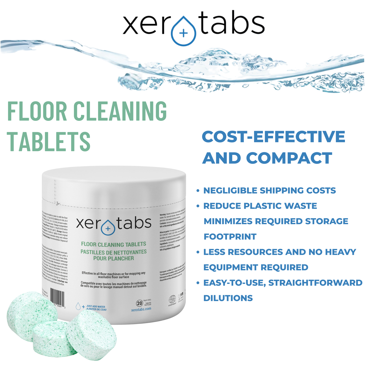 Floor Cleaning Tablets - 15g - 20 Tablets.