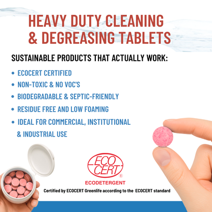 Heavy Duty Cleaning & Degreasing Tablets - 5g - 20 Tablets.
