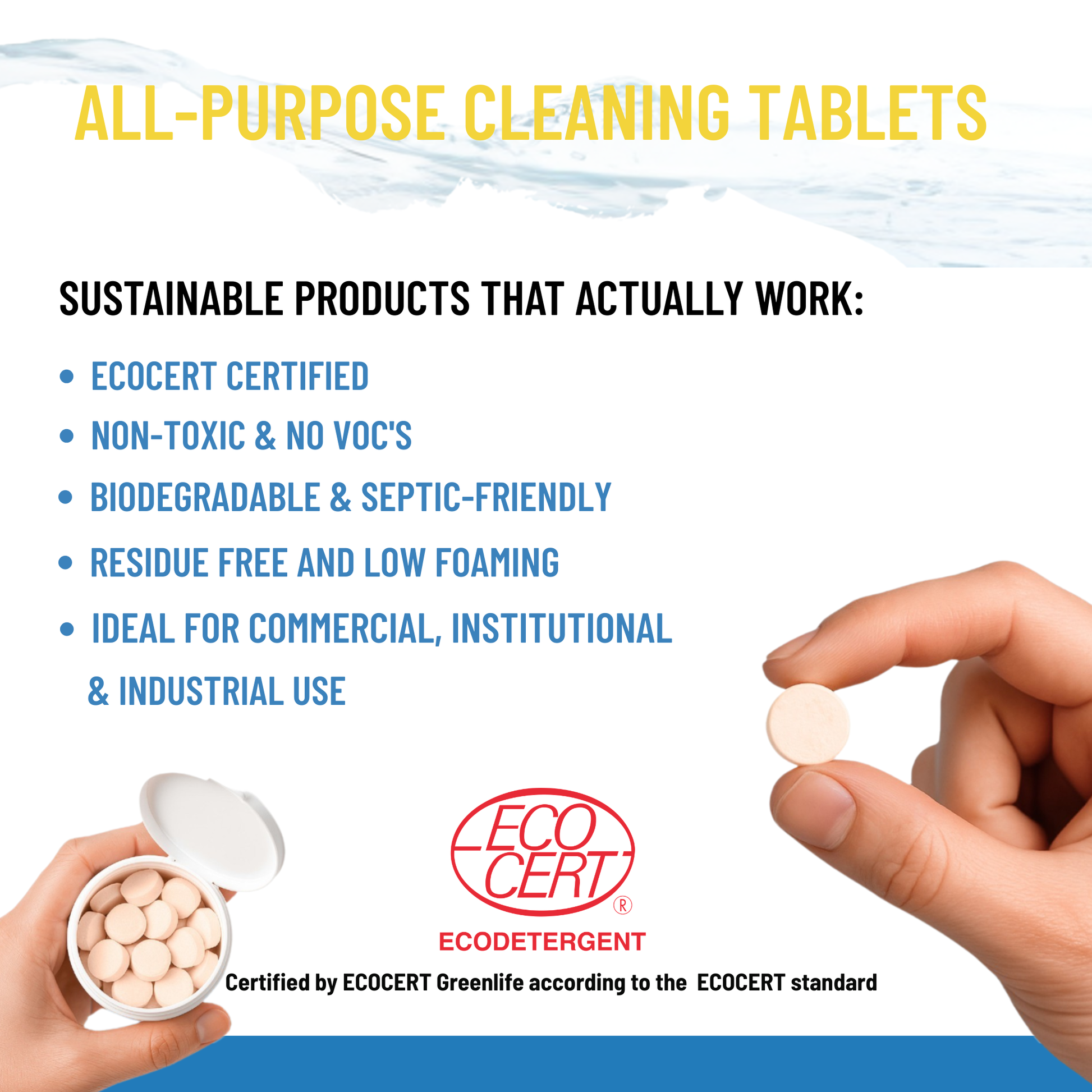 All-Purpose Cleaning Tablets - 5g - 20 Tablets.