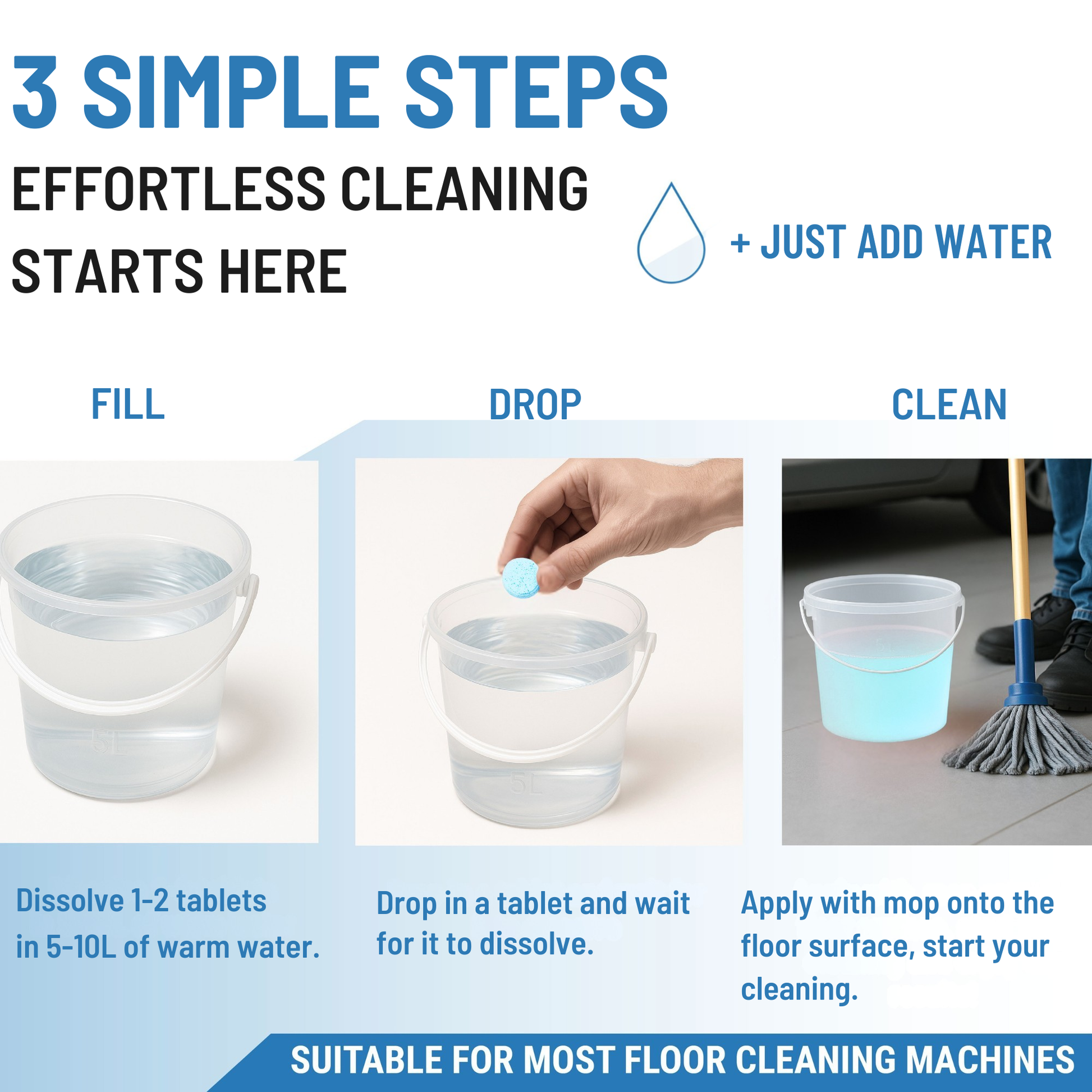 Floor Cleaning Tablets - 15g - 20 Tablets.