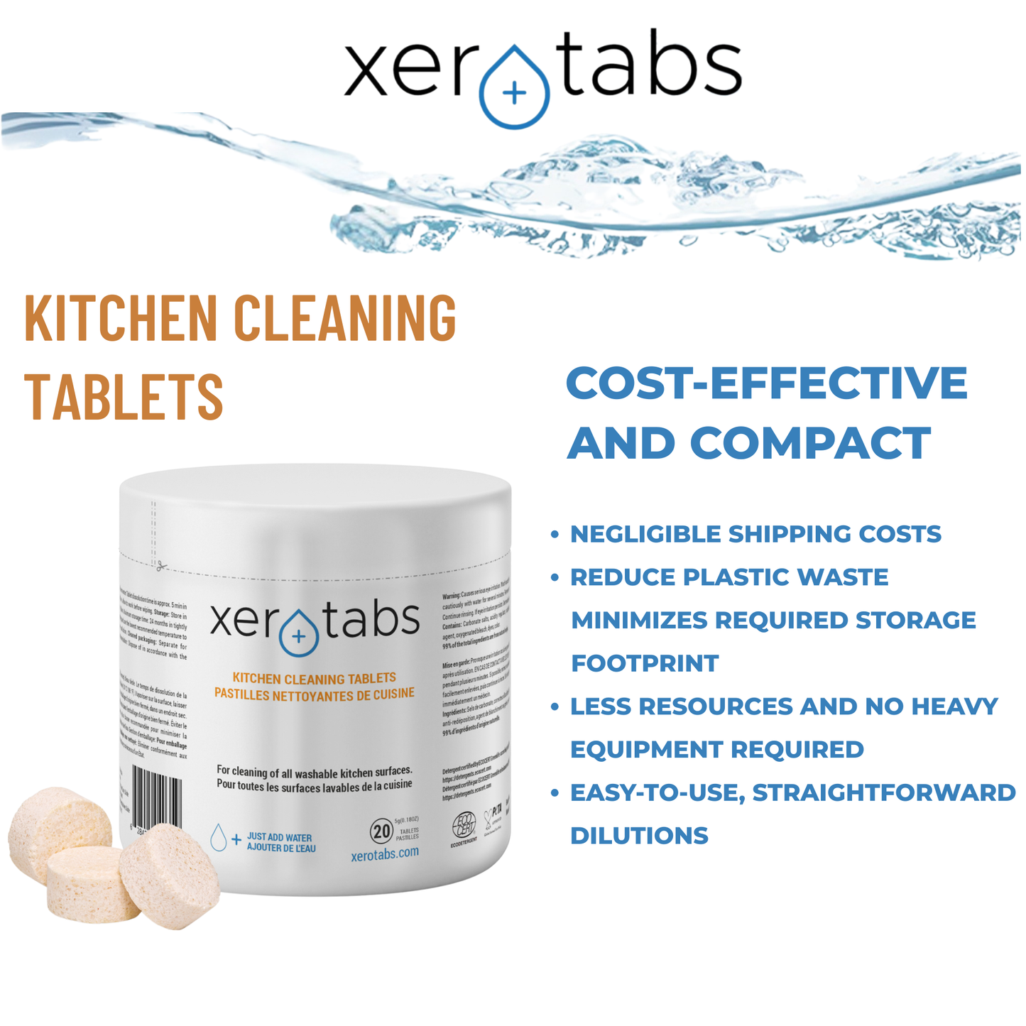 Kitchen Cleaning Tablets - 5g - 20 Tablets.
