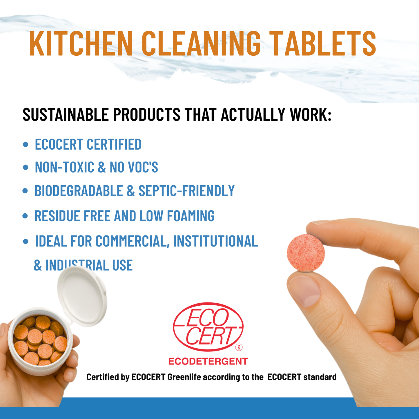 Kitchen Cleaning Tablets - 5g - 20 Tablets.